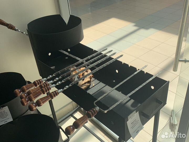 Мангал с печью под казан