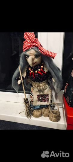 Баба Яга интерьерная кукла
