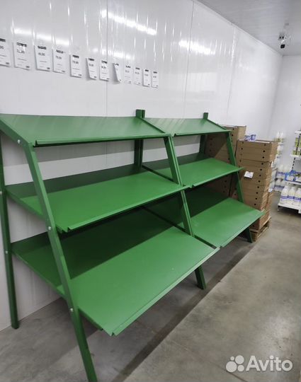 Полки стеллажи металлические для магазина