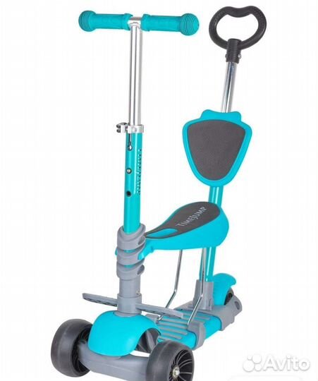 Самокат детский трехколесный с сиденьем