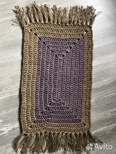 Коврик из джута