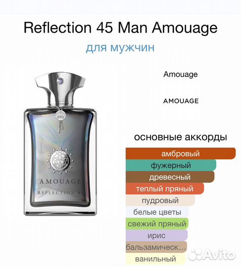 Amouage Reflection 45 Man оригинал распив