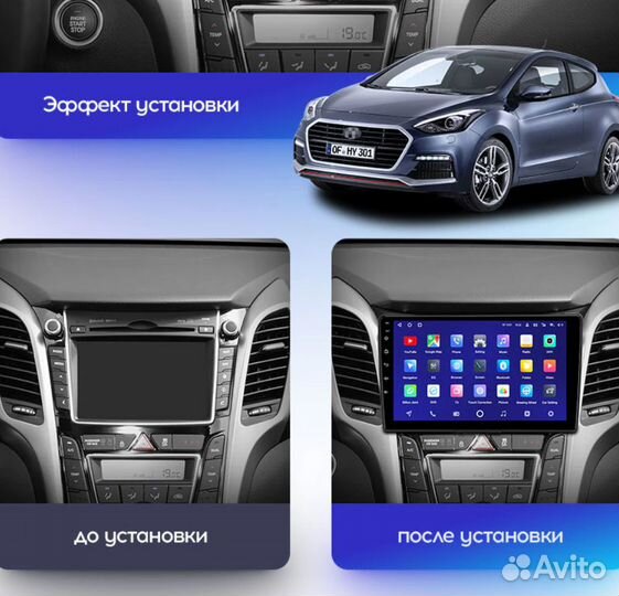 Магнитола Hyundai i30 2 (GD) Teyes