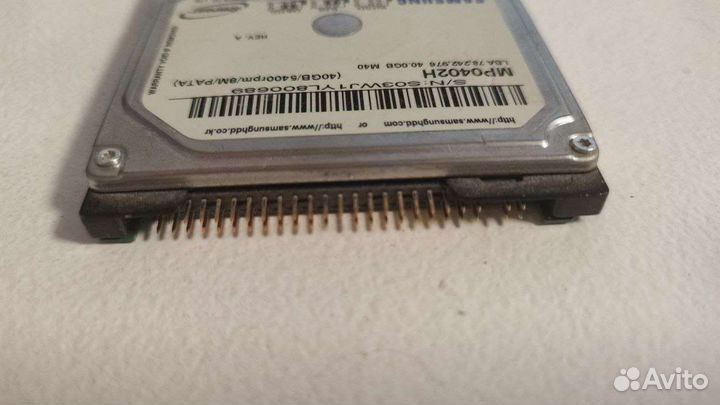 Жесткий диск PATA 40 gb 2.5