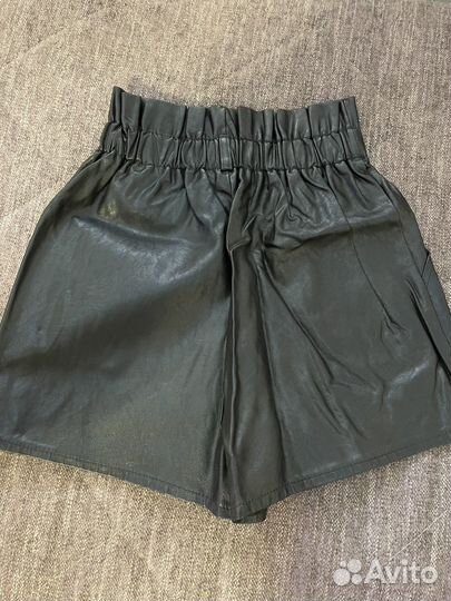 Шорты женские кожаные