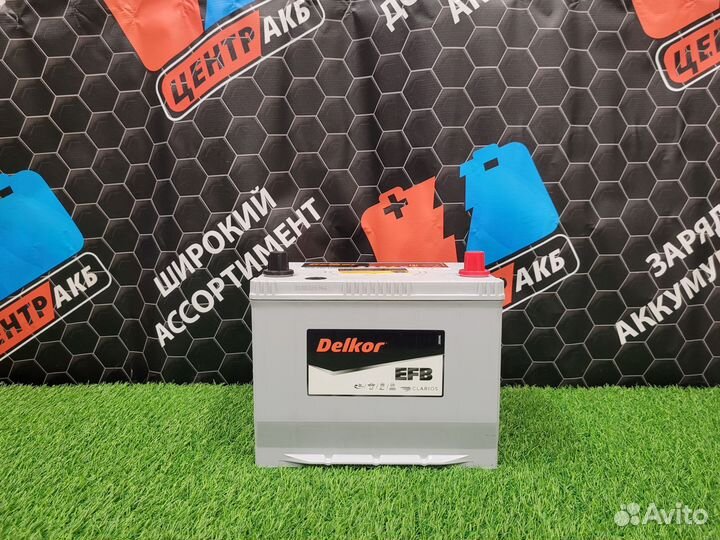 Аккумулятор delkor EFB 80 Ah о.п
