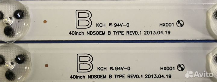 0013 Светодиоды подсветка 2013sony40