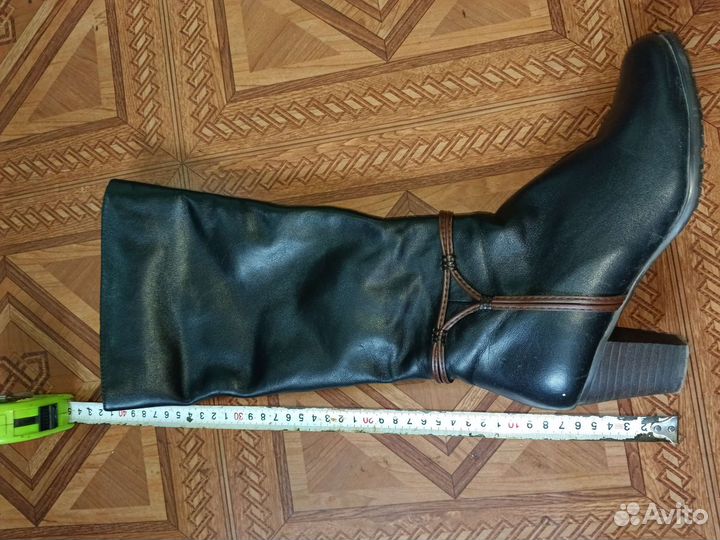 Сапоги осень весна женские 37 натуральная кожа