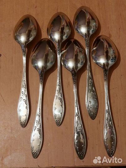 Ложки столовые мельхиор СССР 6 шт