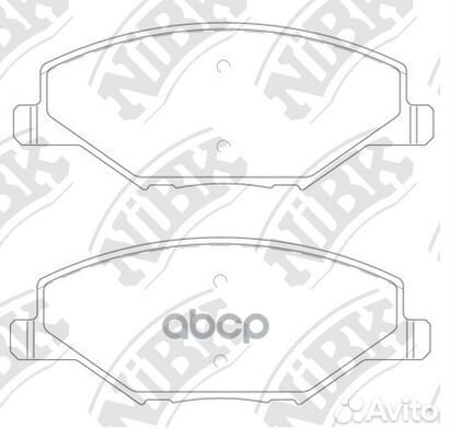 Колодки тормозные передние VW polo (RUS) 11- PN