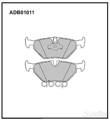 Колодки тормозные дисковые зад BD-1413;SX-1