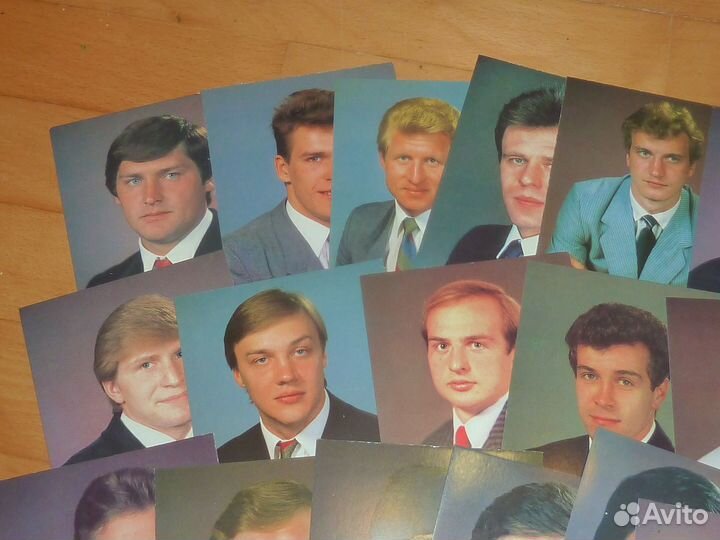 Набор открыток Звезды Советского хоккея 1989