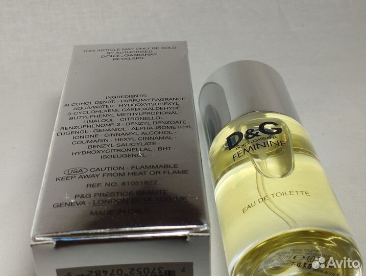 Dolce & gabbana feminine 30 мл