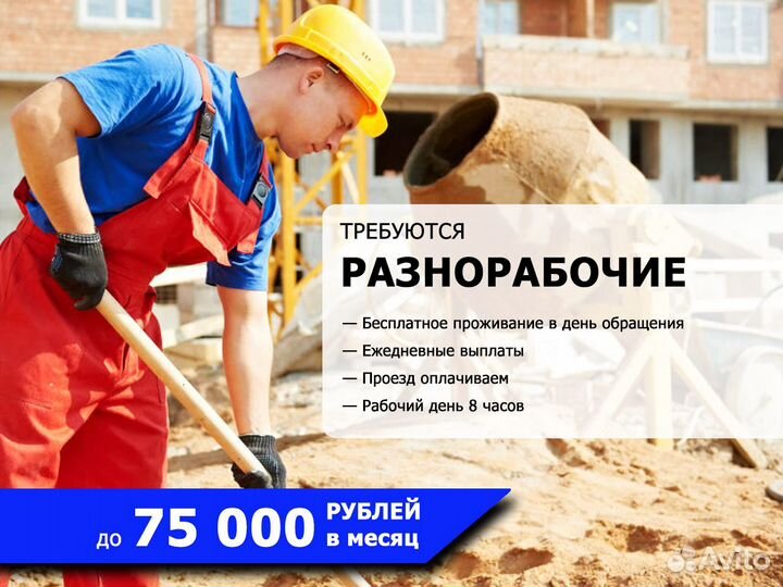 Работник: Разнорабочий — Выплаты каждый день