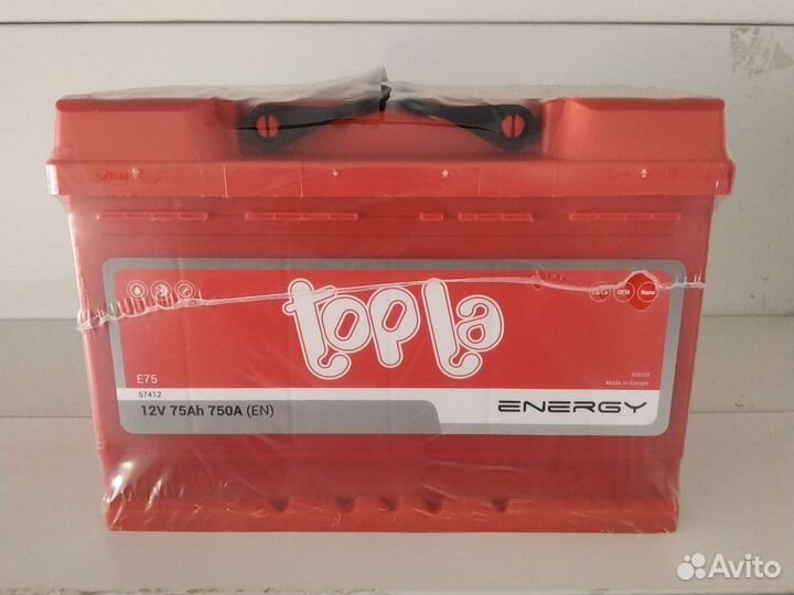 Аккумулятор Topla Energy 75Ah 750A (EN)