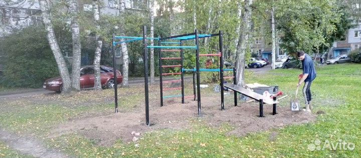 Воркаут площадка турник гто