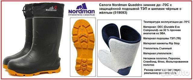 Сапоги зимние Nordman Quaddro-70 С