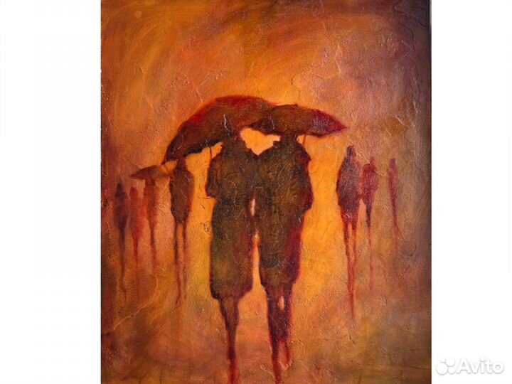 Картина маслом городской пейзаж 60/50 см