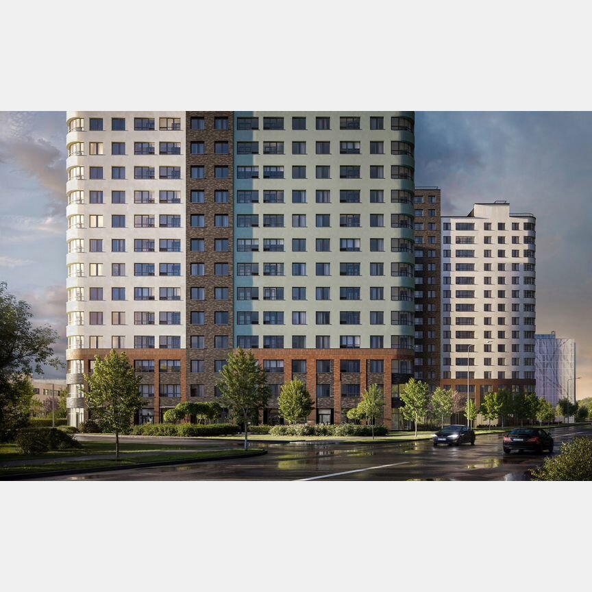 2-к. квартира, 52,7 м², 14/17 эт.