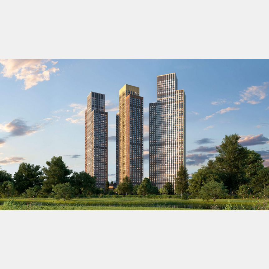 1-к. квартира, 95,7 м², 52/54 эт.