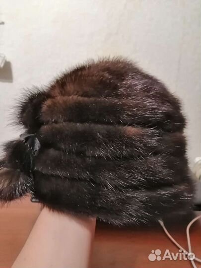 Шапка норковая женская