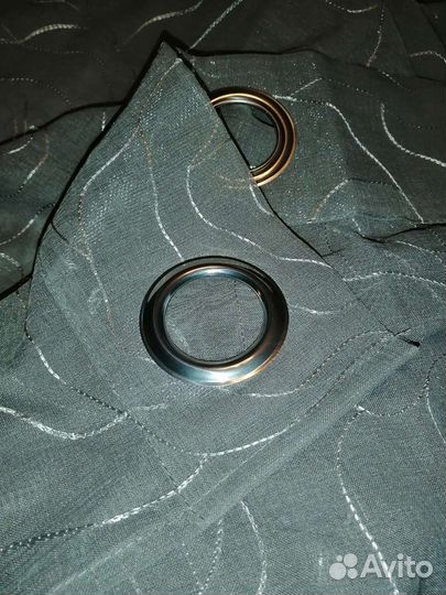 Штора с люверсами 243*140