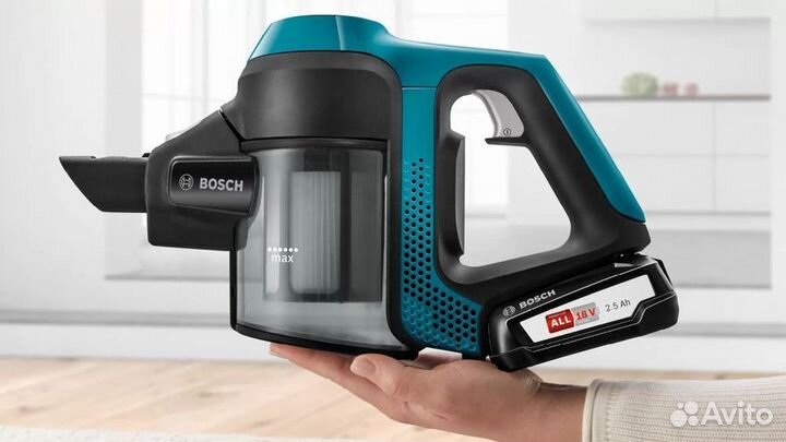 Пылесос вертикальный Bosch Unlimited Serie 6, сини