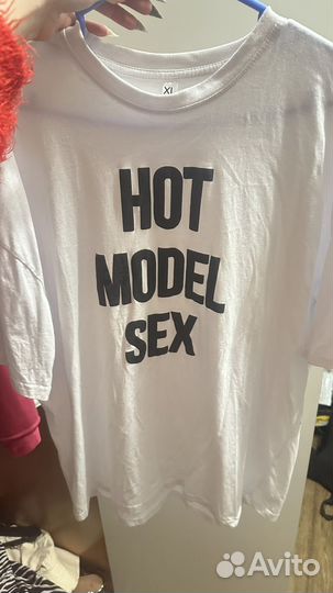 Футболка hot model оверсайз