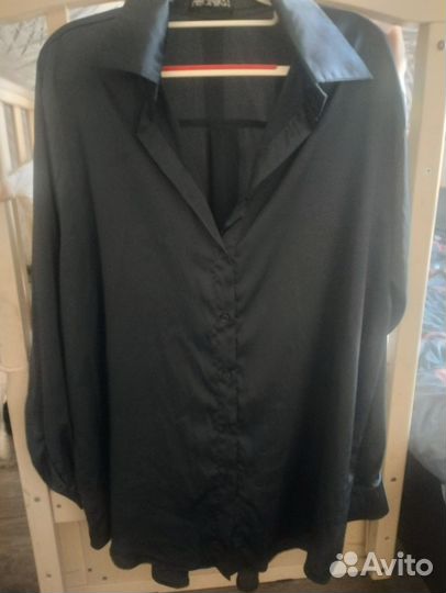 Рубашка женская атласная