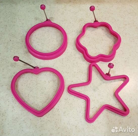 Силиконовая форма для жарки яиц и оладьев- Набор