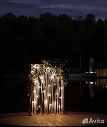 Свадебная арка макраме