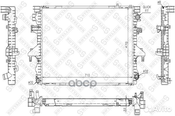 10-26430-SX радиатор системы охлаждения VW T5