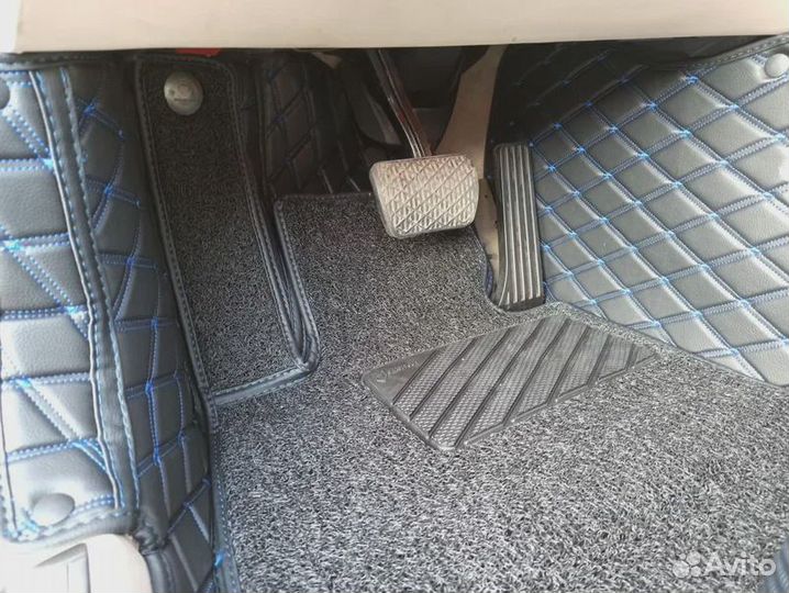 3д коврики из экокожи в салон авто с бортами