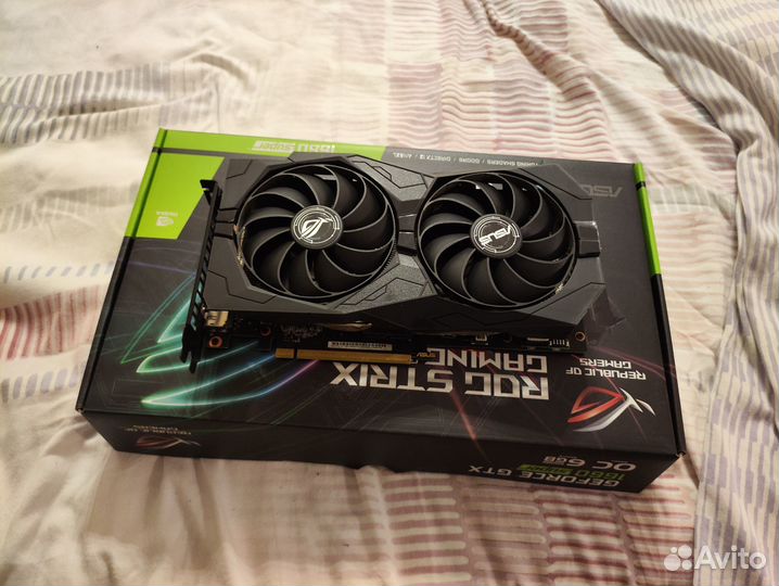 Видеокарта GeForce GTX 1660 Super asus ROG Strix