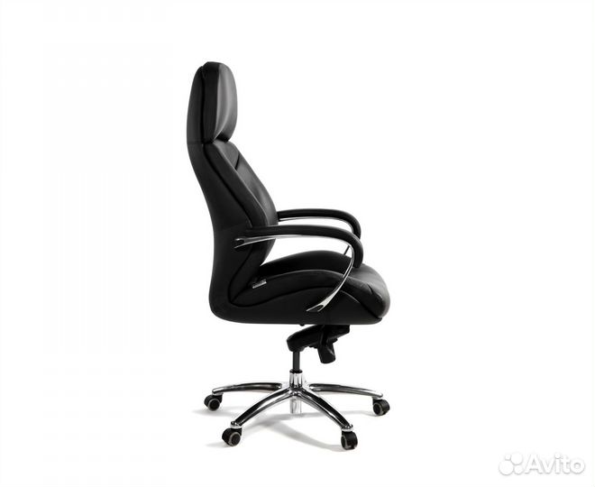 Кресло руководителя Porsche черная кожа