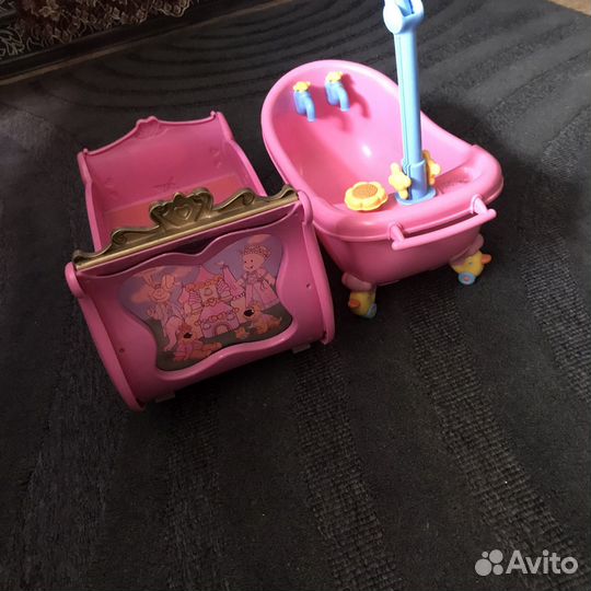 Baby born ванночка и кроватка
