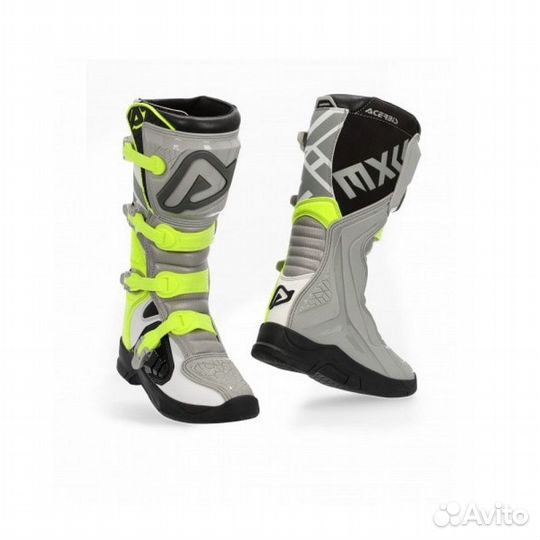 Мотоботы Acerbis X-team grey-yellow