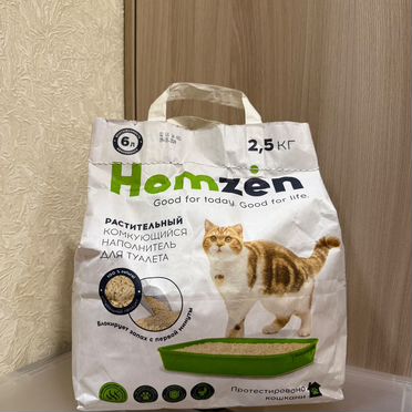 Наполнитель Homzen 6 л 2.5 кг комкующийся