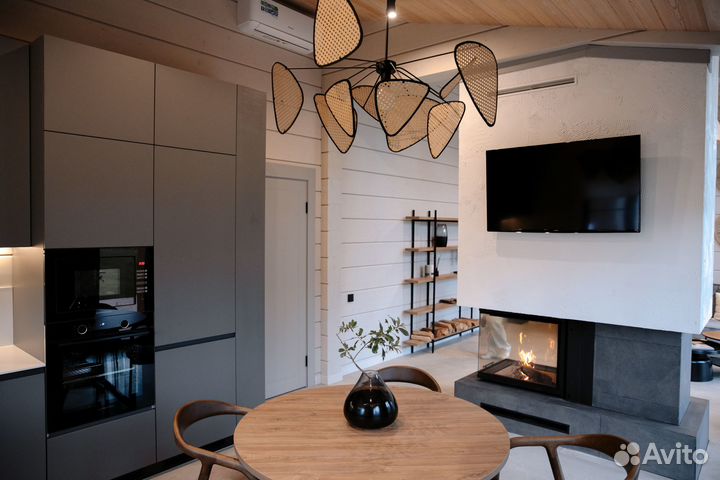 Дом из клееного бруса готовый к приезду хозяев