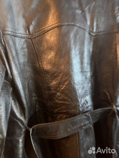 Кожаный плащ СССР. мужской