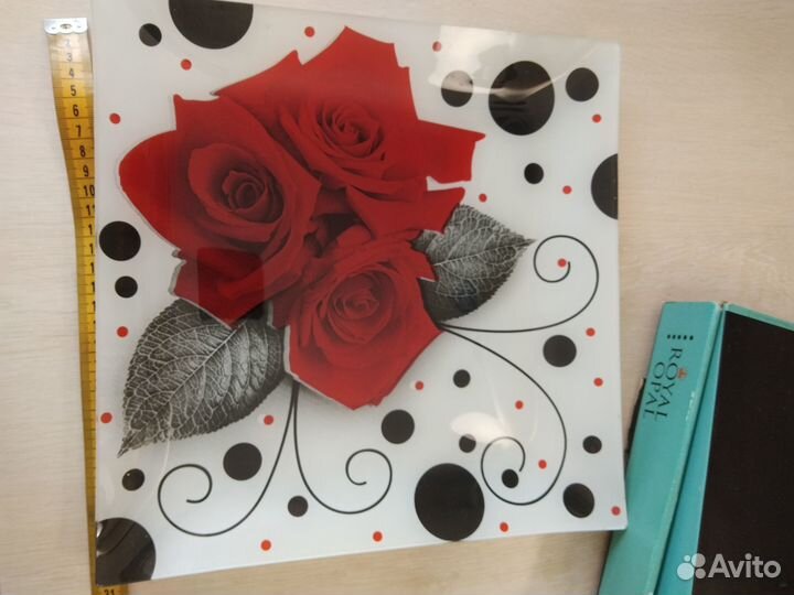 Набор квадратных тарелок 6шт блюдо большое 1шт