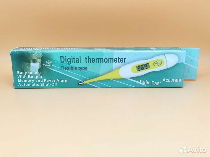 Цифровой электронный термометр, градусник, новый