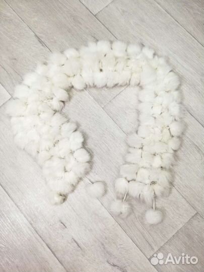 Новый шарф натуральный кролик