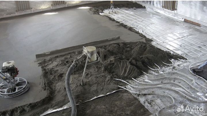 Полусухая стяжка пола за 1 день Рассрочка