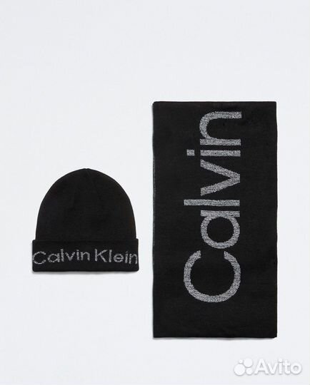 Мужской набор Calvin Klein (шапка и шарф)