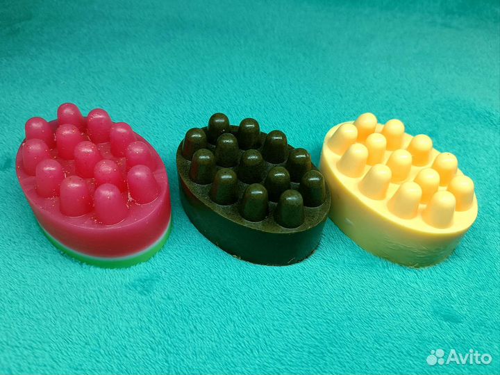 Мыло ручной работы массажное