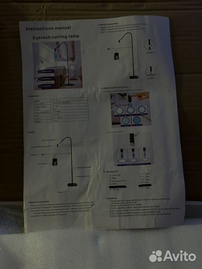 LED лампа для наращивания ресниц