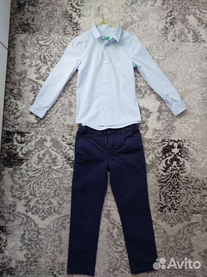Комплект Benetton брюки рубашка 110 рост