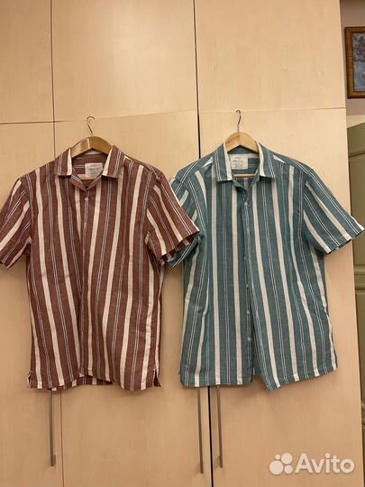 Лен рубашки M & S р46-48