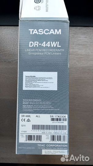Рекодер tascam DR-44WL